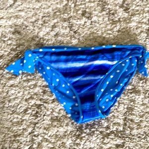 NWT Tommy Bahama Reversible Bikini Bottom blue tie pattern summer beach swim